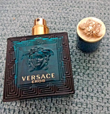 LEER Glas PARFUMFLASCHE VERSACE EROS Eau de Toilette Herren 30 ml HERREN SPRAY