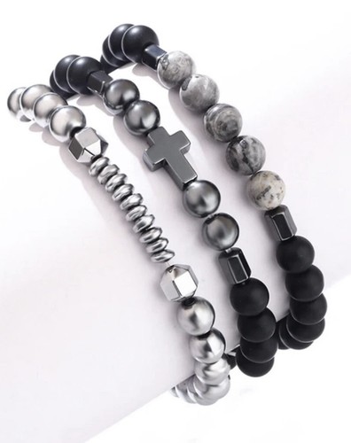 Perlenarmband edles 3er
