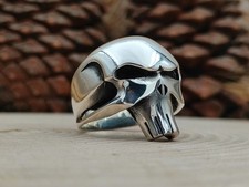 Totenkopfring 925 Silber Biker