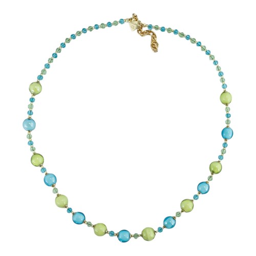 Murano glas halskette - glas, hellblau