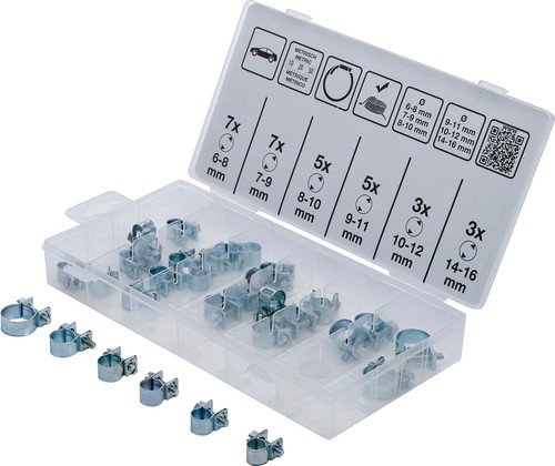 Bgs schlauch klemmen sortiment - bgs, schlauch-klemmen-sortiment