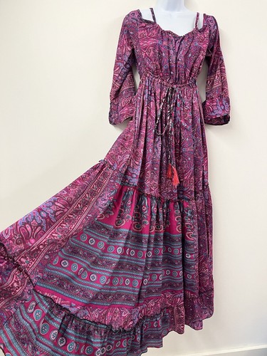 Rosa gypsy kleid lang sommer - rosa,