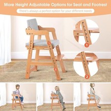 Hochstuhl Kinderstuhl Buchenholz Stuhl höhenverstellbar Kinderhochstuhl Essstuhl