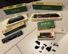 (15) Rokal TT Dampflok 01165 + Elok 01025 + Rangierlok 01026 + D-Wagen konvolut