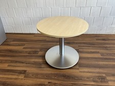 Wini Besprechungstisch höhenverstellbar Ahorn 80cm Durchmesser