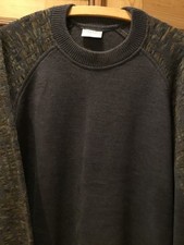 Herren Pullover - HP.Roessler - Grau-Muster am Ärmel - Gr. 50 - getragen
