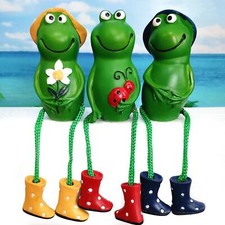 3 Stück Frosch Figuren Garten