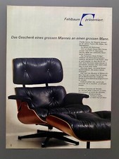 Fehlbaum Eames Lounge Chair Miller Billy Wilder 1970 Vintage Ad Werbung Reklame