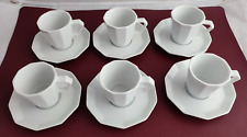 Rosenthal Selection Caffe Perfetto - Weiss 6 Mokka / Espressotassen mit Henkel