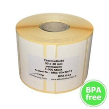 Thermo Etiketten auf Rolle 50