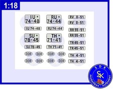 DDR Nummernschilder