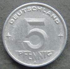 DDR, 5 Pfennig 1950 A, ( 2 ) Jä.Nr. 1502, ss/vz