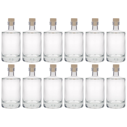 12x 500ml glasflasche klarglas - 12x,