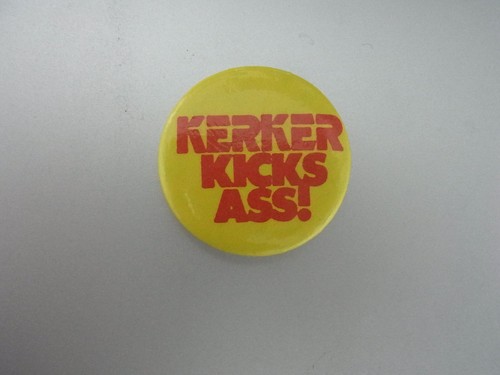 Kerker kicks ass button - kicks, ass!