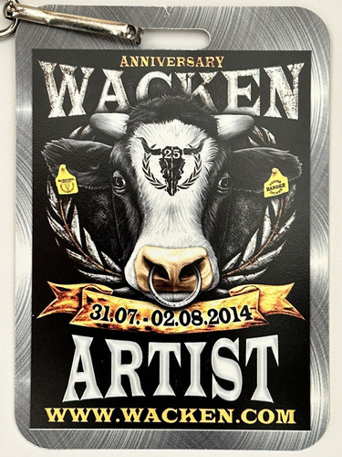 Slayer artist pass ticket - artist,