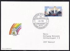 Arctic,"FS POLARSTERN",1989, Plastik-Postmark + Cachet ,look Scan !! 19.1-25