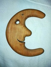 Kinderzimmer Fernster > Deko Mond < Bild > Natur Holz Mond < Kinder Deko Top