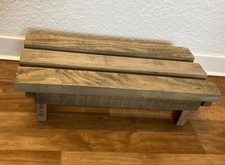 Holzbank, Blumenständer