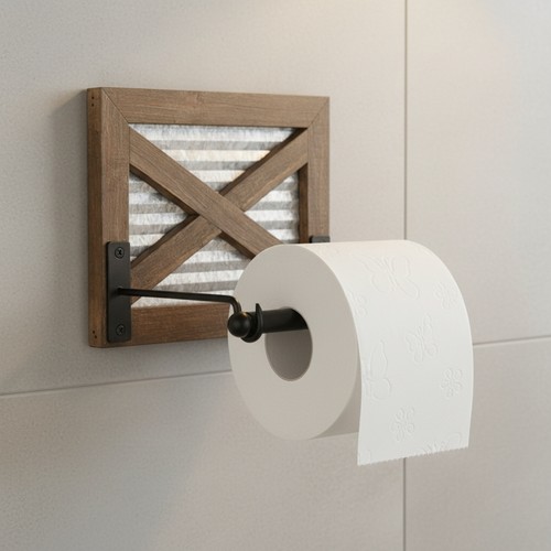 Klopapierhalter braun schwarz - klopapierhalter,