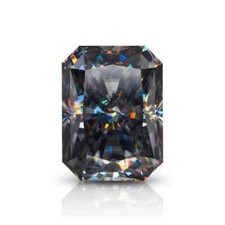 A+ 5 kt schwarzer VVS1 loser Diamant 9 x 7 mm strahlender Schliff Premium Qua...