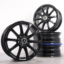 Alufelgen 17Zoll Original Mercedes A- B-Klasse 177 GLA GLB 247 CLA 118 schwarz