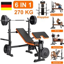 6 in 1 Hantelbank klappbar