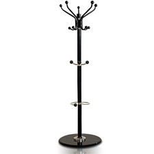 B-Ware Garderobenständer Chrom Marmor Kleiderständer 1 Ständer Garderobe Metall