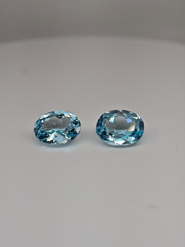 Topas paar 28ct - 6.28ct, blue