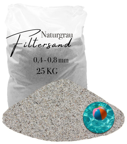 Aquagran filtersand grau 25 - grau,