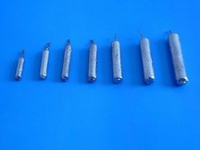 3x Dropshotblei lang Dropshot Blei Drop Shot Angelblei Grundblei versch. Größen