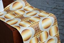 Original 60er 70er Jahre Tapete Space Age Orange Braun Vintage Tapetenrolle