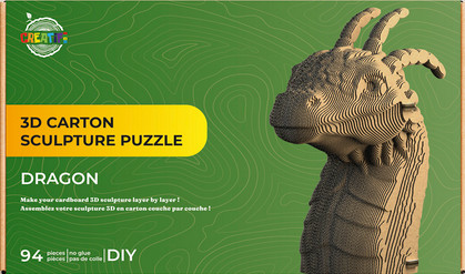 Puzzle skulptur aus - 3d,