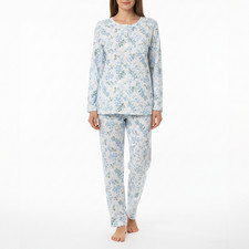 Langarm Damen Baumwolle Pyjama