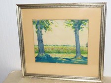 Gemälde Aquarell" Bäume mit