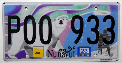 Canada nummernschild nunavut - canada,