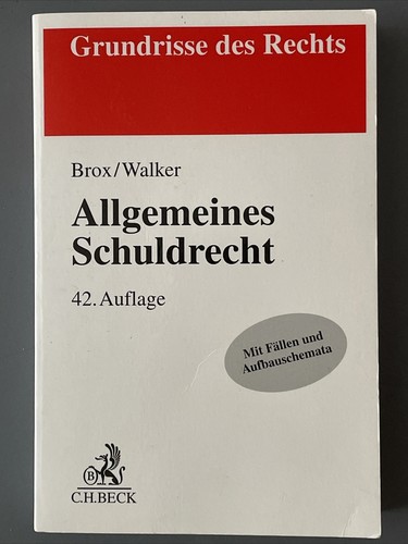 Allgemeines schuldrecht - allgemeines,