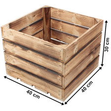 Geflammte Apfelkisten