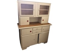 Antik Shabby Chic Landhaus Buffet Schrank 130x177x51cm Glas Schütten