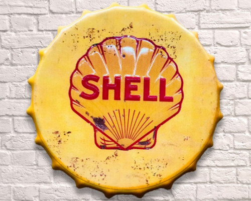 Shell öl schild - Öl,
