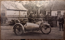 Alte Postkarte, Foto, Oldtimer Motorad "Mars"