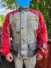 ENDURO LINE PREMIUM Touren Jacke Motorrad Pharao By POLO, Gr. XL, rot - grau