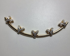 Großer Pierre Lang Anhänger für Halskette Kordel vergoldet reicher Steinbesatz