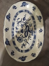 Kahla Zwiebelmuster,PORZELLAN, Servierplatte. Teller NEU.UNBENUTZT.ORGINAL 