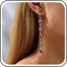 Bunte Kristall Herz Baumeln