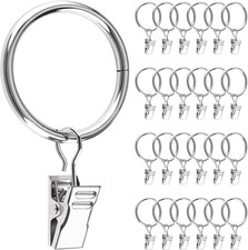 25 Stück Vorhangringe Metall