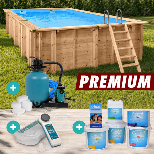 Holzpool bali rechteck - bali,