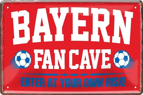Blechschild fußball bayern - fußball,