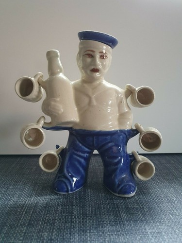 Porzellanfigur matrose mit - porzellanfigur, 6