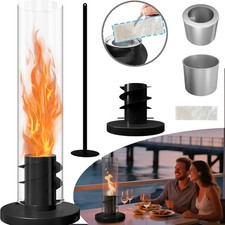 Tischkamin Tornado Flamme Tischfeuer Standkamin Dekokamin für Innen & Außen
