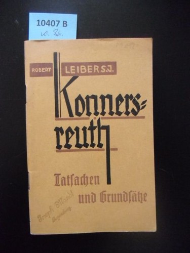 Konnersreuth tatsachen und - konnersreuth.,